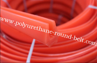 U Profile Industrial Extruded Polyurethane Anti-oil Red , Solvent Resistance